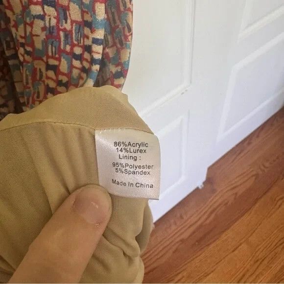 Tuckernuck NEW Natasha Mosaic Maxi Dress Sleeveless Silky Elegant Size Large - Picture 6 of 8